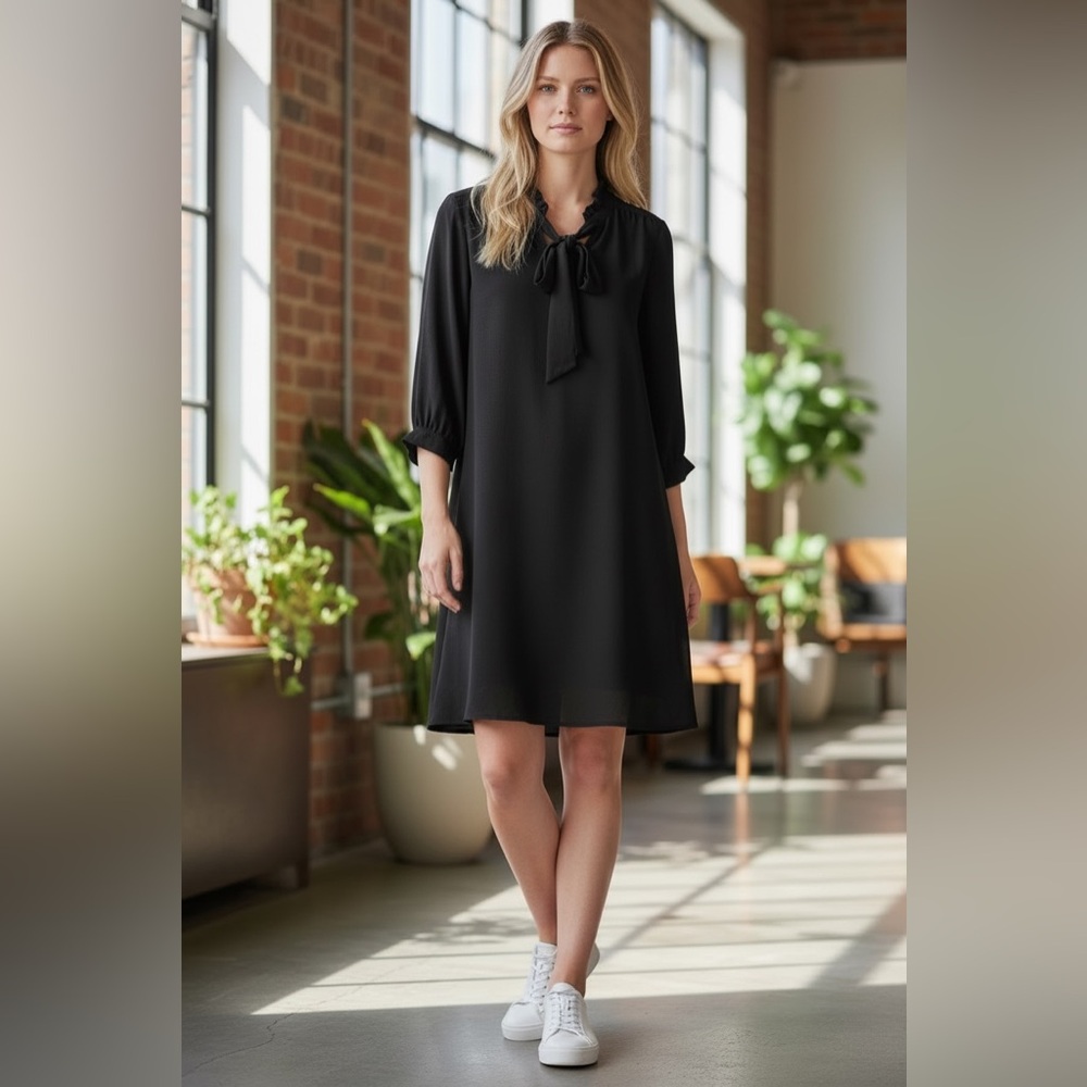 CeCe Black Bow Dress